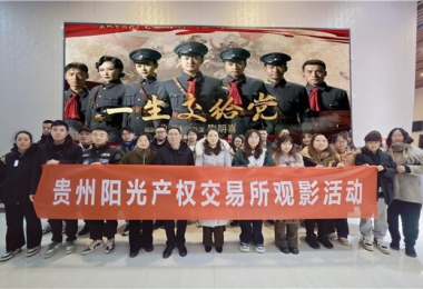 貴州陽光產(chǎn)權(quán)交易所有限公司黨委組織觀看紅色題材電影《一生交給黨》
