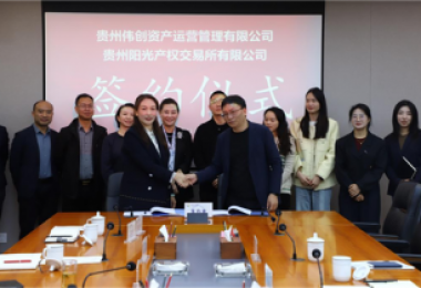 貴州偉創(chuàng)資產運營管理有限公司到貴州陽光產權交易所開展交流座談并簽訂合作協(xié)議